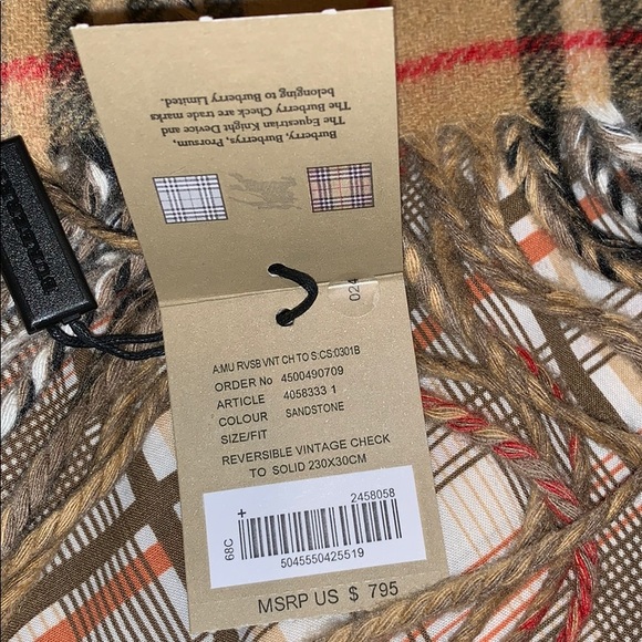 Burberry Cashmere Scarf